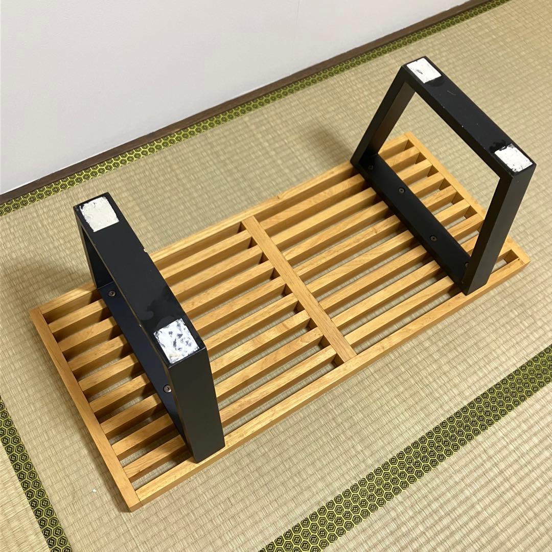 ネルソンベンチ風・リプロダクト・ミッドセンチュリーモダン・ガラス天板付