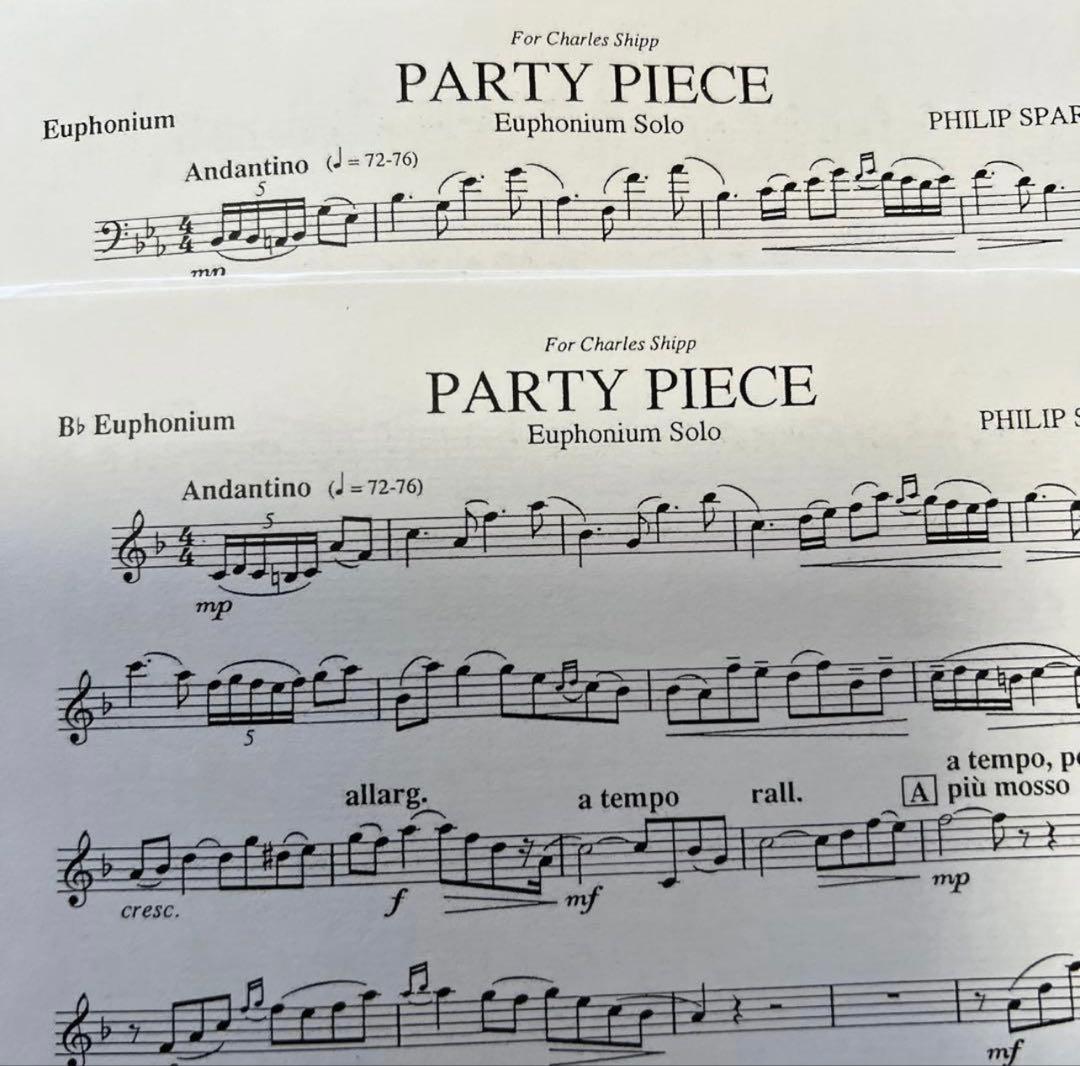 Euphyp✴︎　ポンキエルリユーフォニアム協奏曲、スパーク　パーティピース