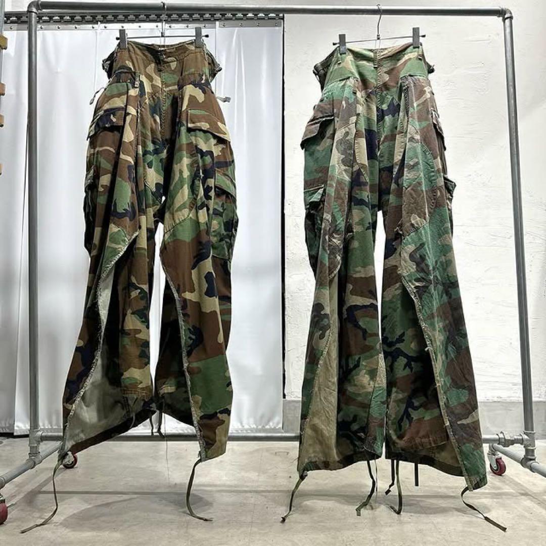パンツ guttertm Double Layer Pants Camo baggy