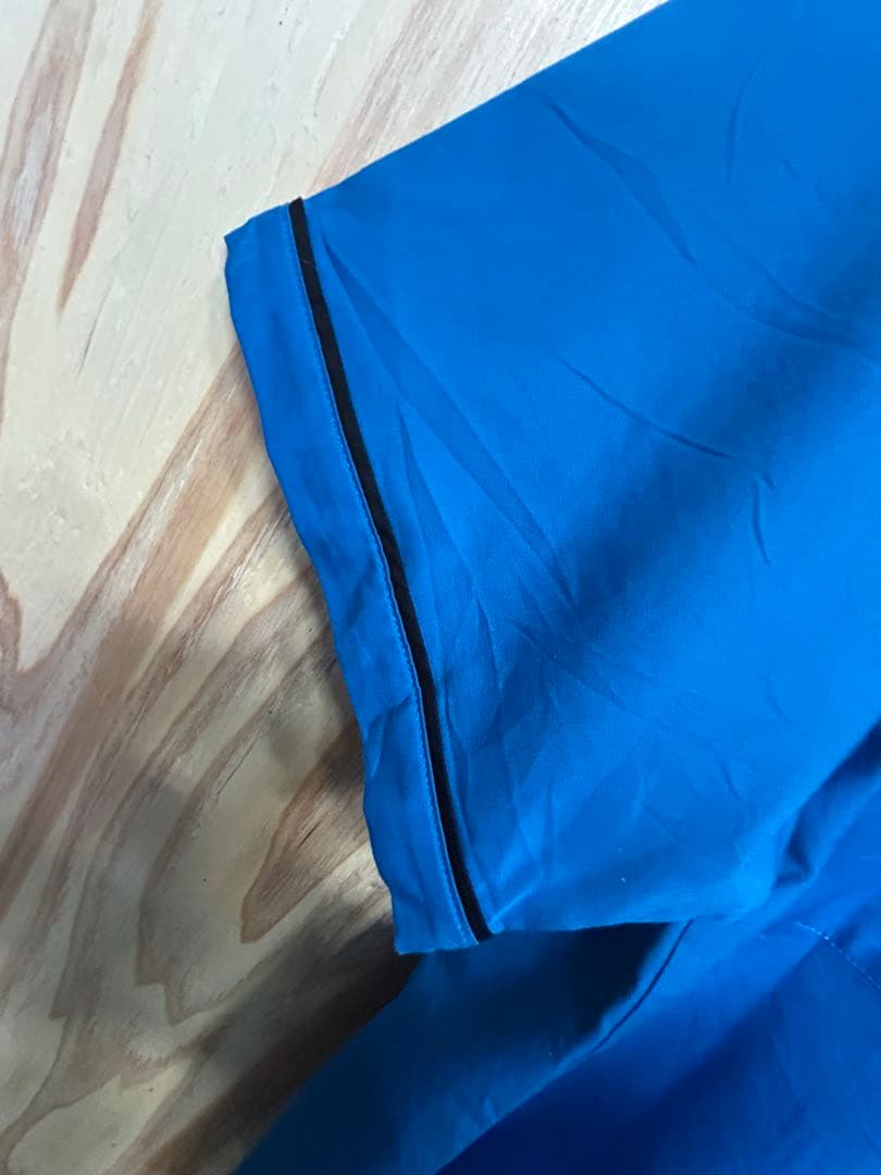 Hilton ロカビリー 50sファッションボウリングシャツ 半袖 青