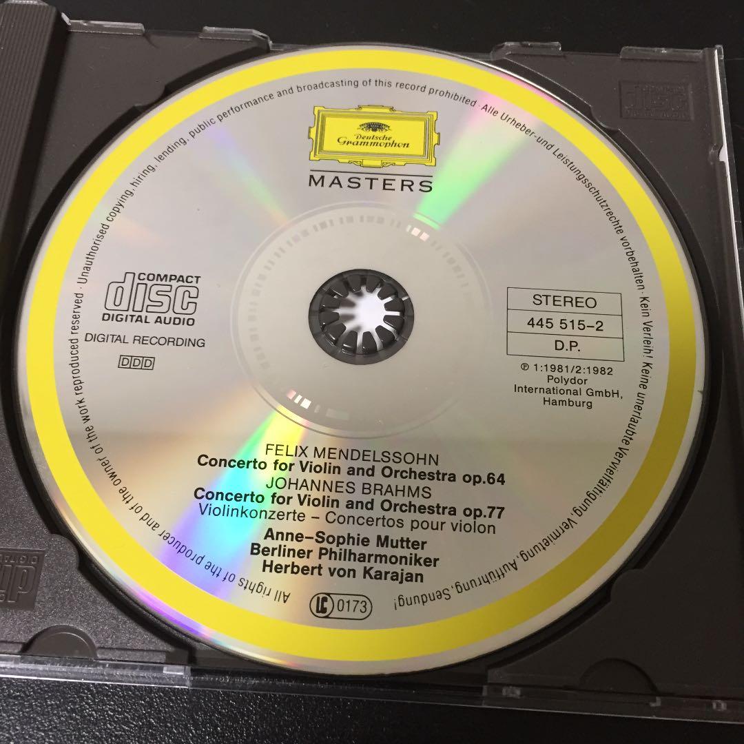 【売約済】ムター&カラヤン／メンデルスゾーン＆ブラームス:ヴァイオリン協奏曲