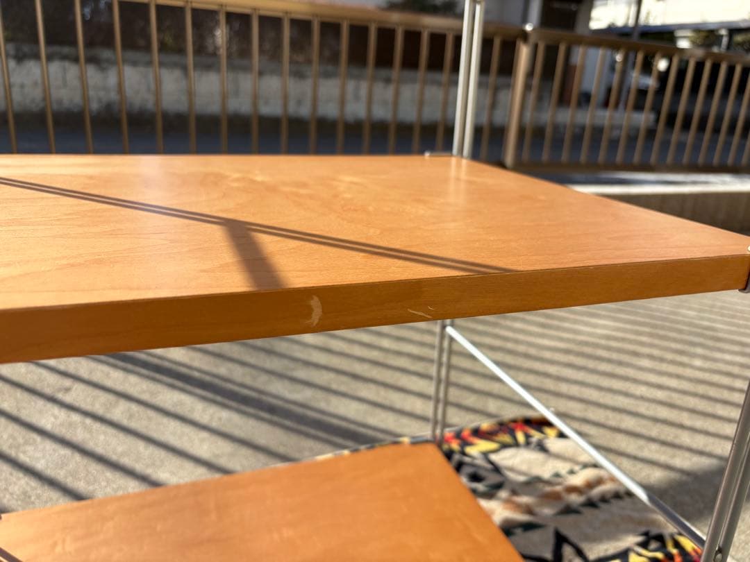 【中古・使用感有り】 無印良品 スチールユニットシェルフ 小　棚板合板製