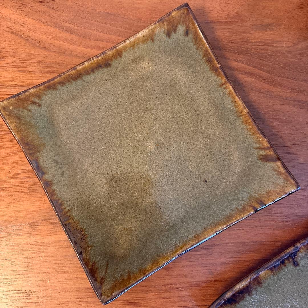 丹波 立杭焼 俊彦窯 陶器皿 2枚セット