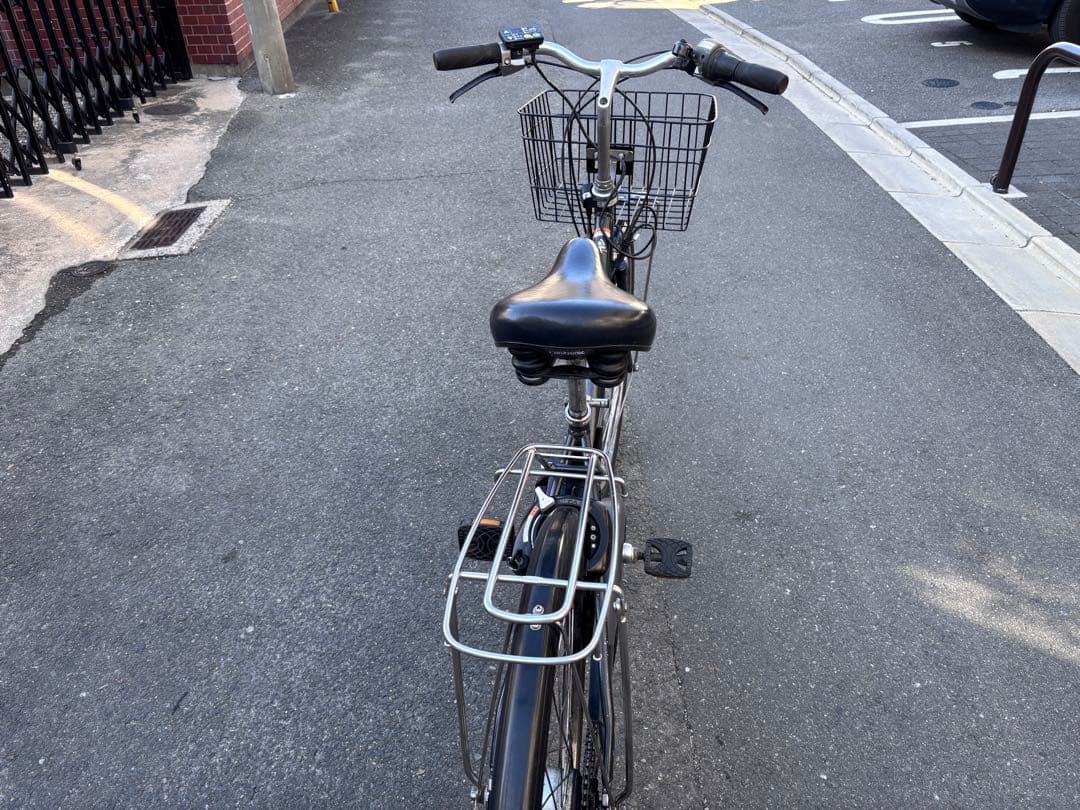 YAMAHA PAS City 電動アシスト自転車 ブラック 前カゴ付き