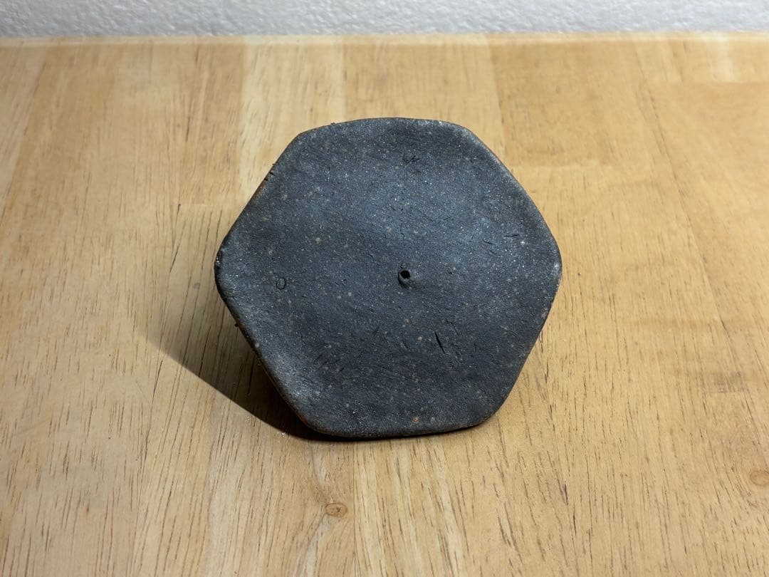 121.備前焼 宝瓶 登り窯 龍 りゅう 六角 手びねり 急須