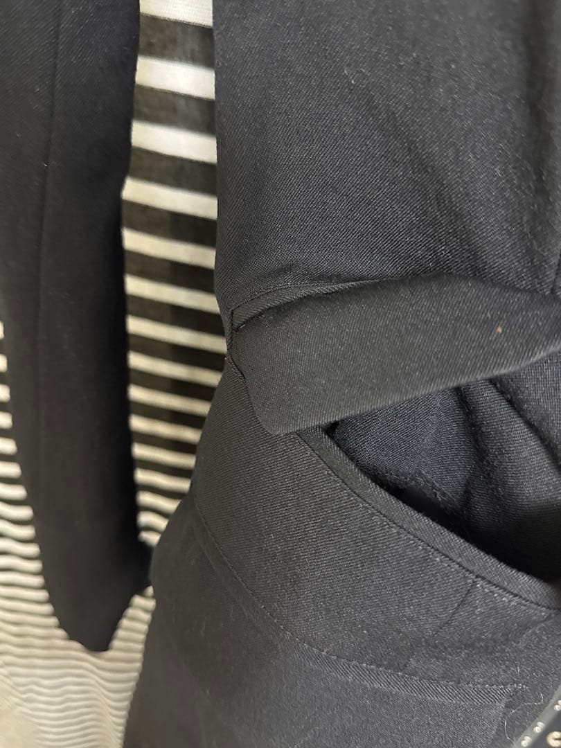 alice auaa アリスアウアア アシンメトリック黒ジャケットコート