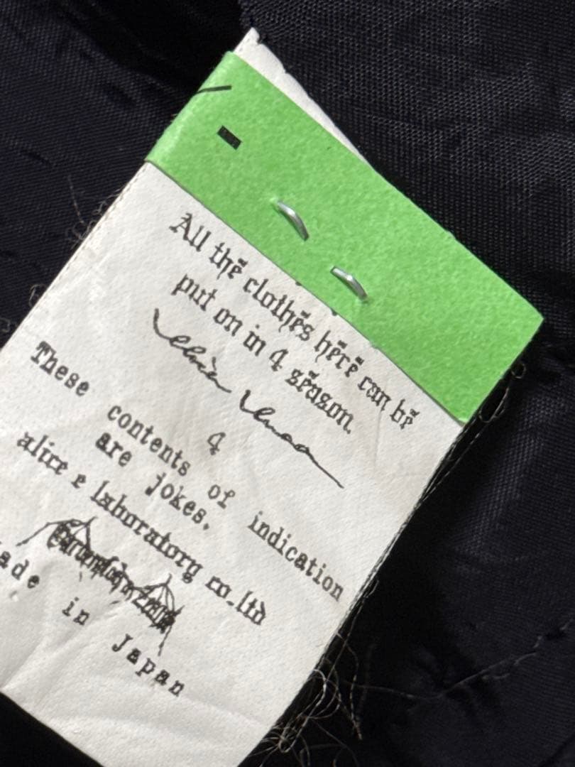 alice auaa アリスアウアア アシンメトリック黒ジャケットコート