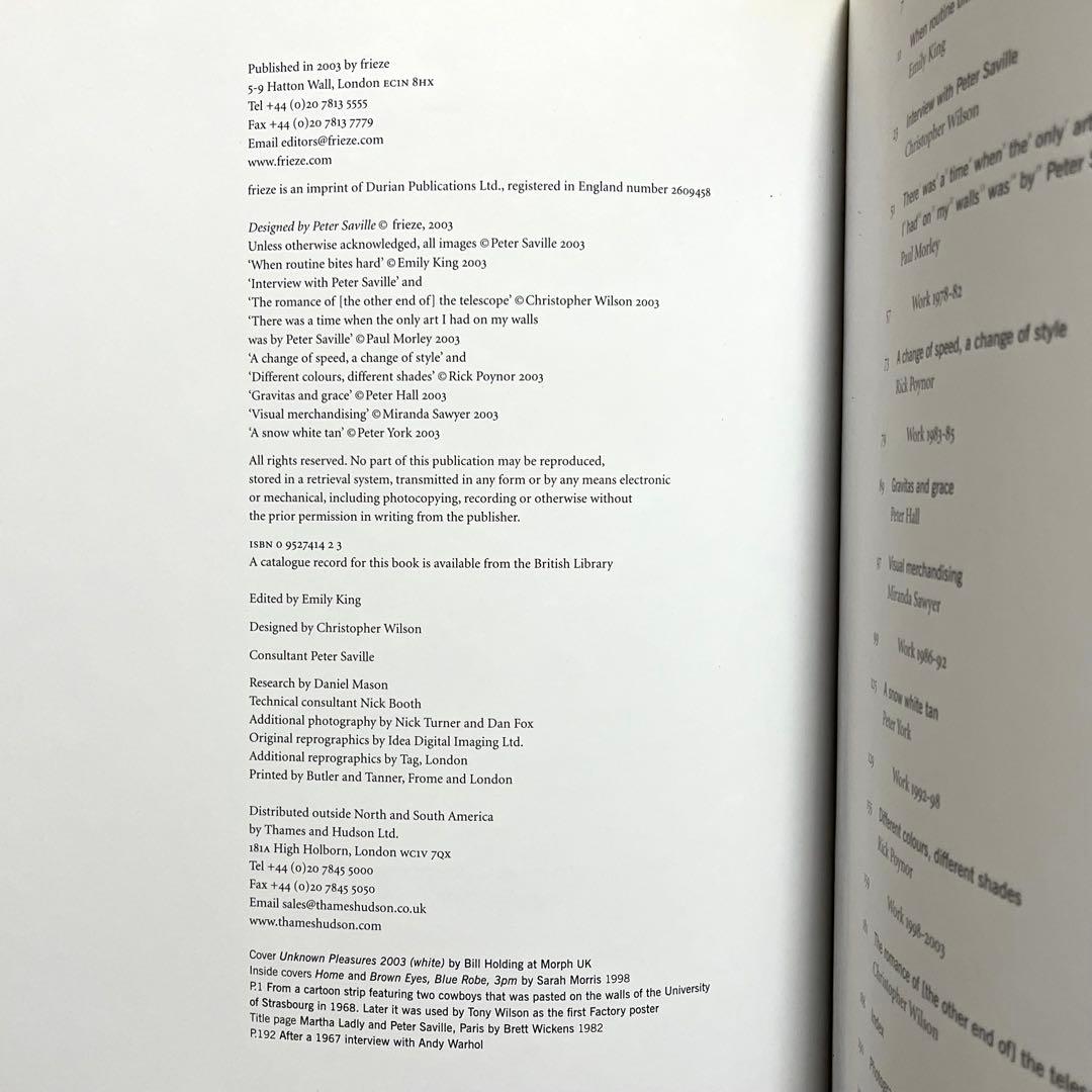 ★希少 洋書 Peter Saville ピーターサヴィル グラフィックデザイン