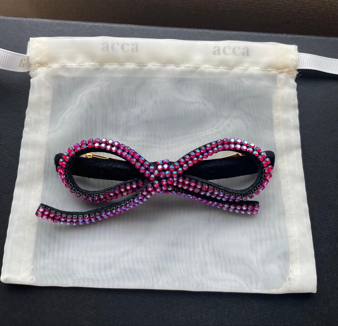 accca ブリジット リボンバレッタ 限定ピンク
