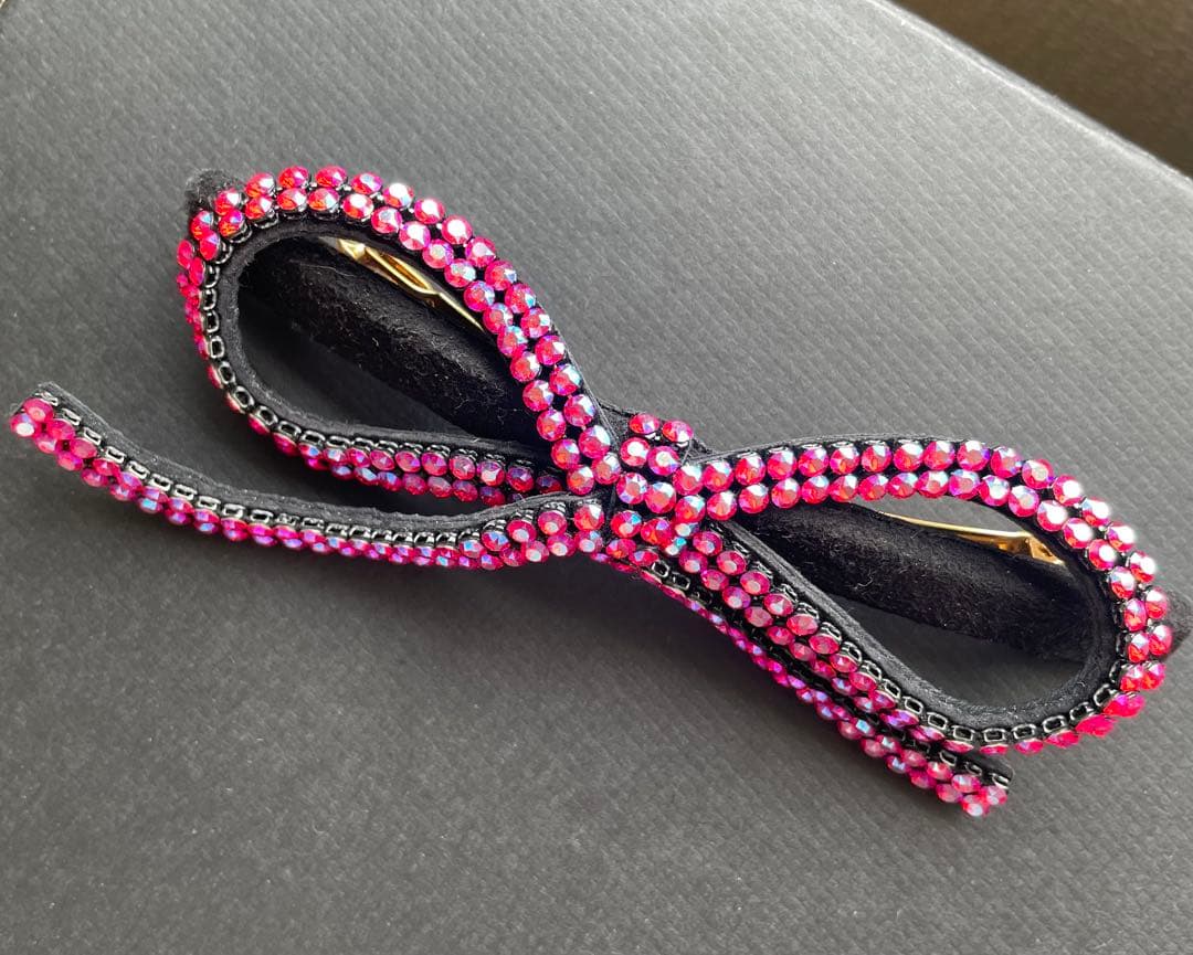 accca ブリジット リボンバレッタ 限定ピンク