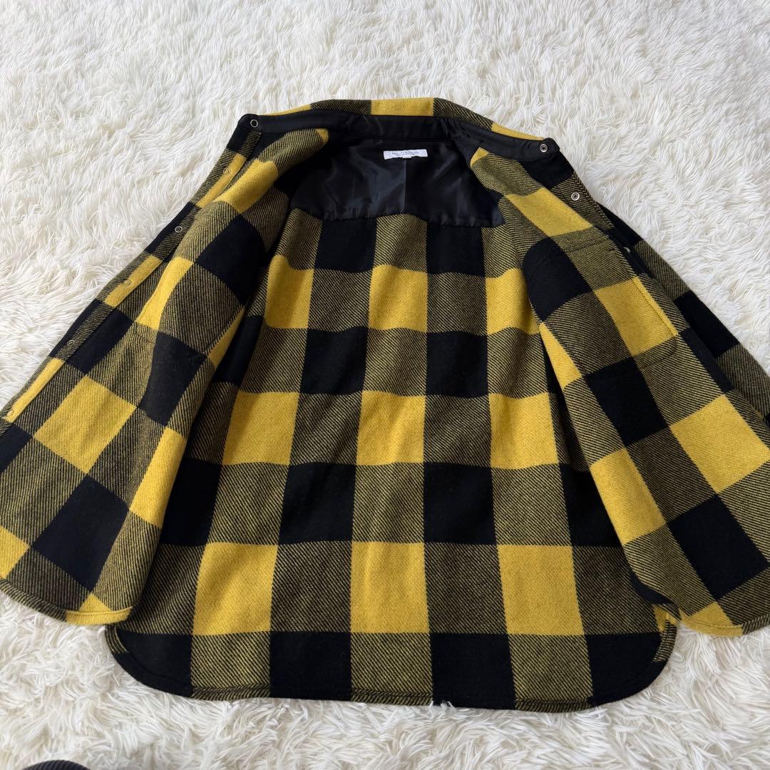 BEAUTY&YOUTH CPOジャケット バッファローチェック L 黄色 黒