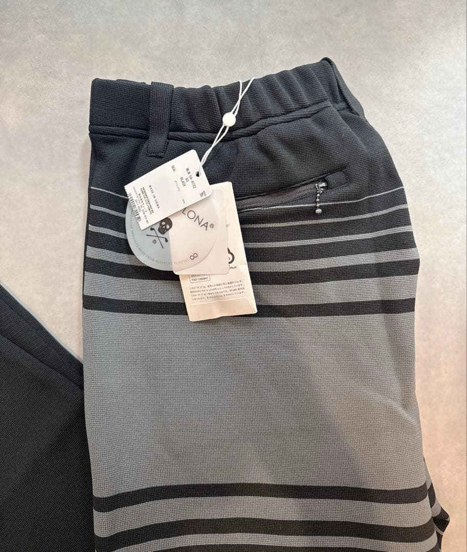 新品★ MARK&LONA ニットリブ ジョガーパンツ マーク＆ロナ スウェット