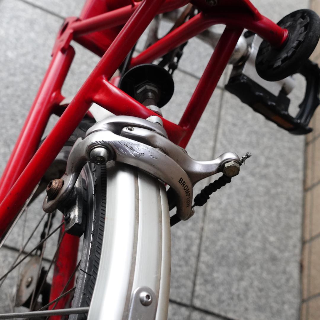 英国製 BROMPTON 赤 M1L ミニベロ 折り畳み 小径車 ブロンプトン