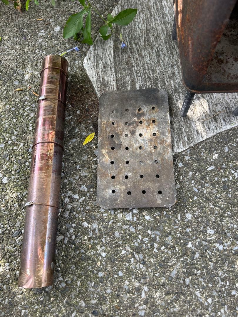 卓上　薪ストーブ 煙突付き