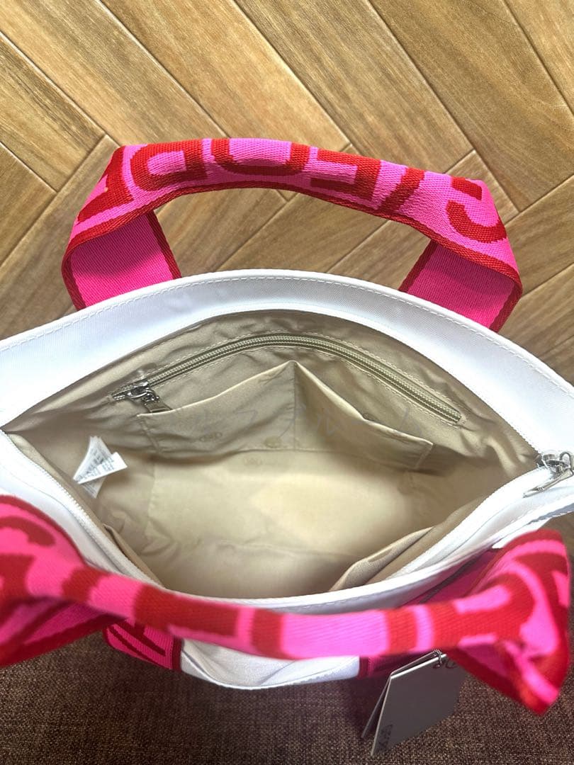 セール❣️☆新作☆G/FOREジーフォア　トートバック　ホワイト×ピンク