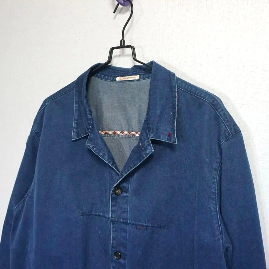 パパス　カバーオール　インディゴ　デニムジャケット　日本製
