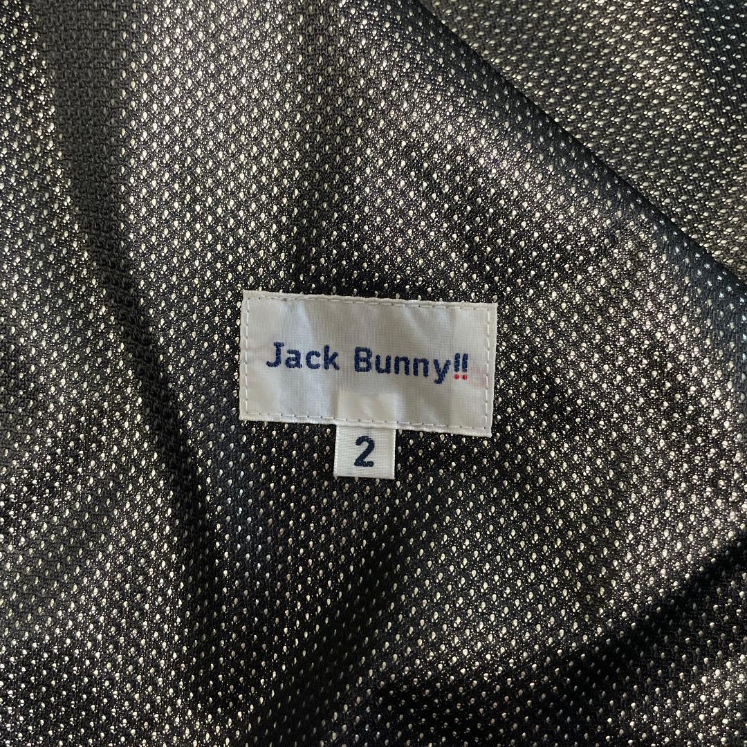 【美品】Jack Bunny!!メタリックブルゾン サイズ2 ゴルフウェア