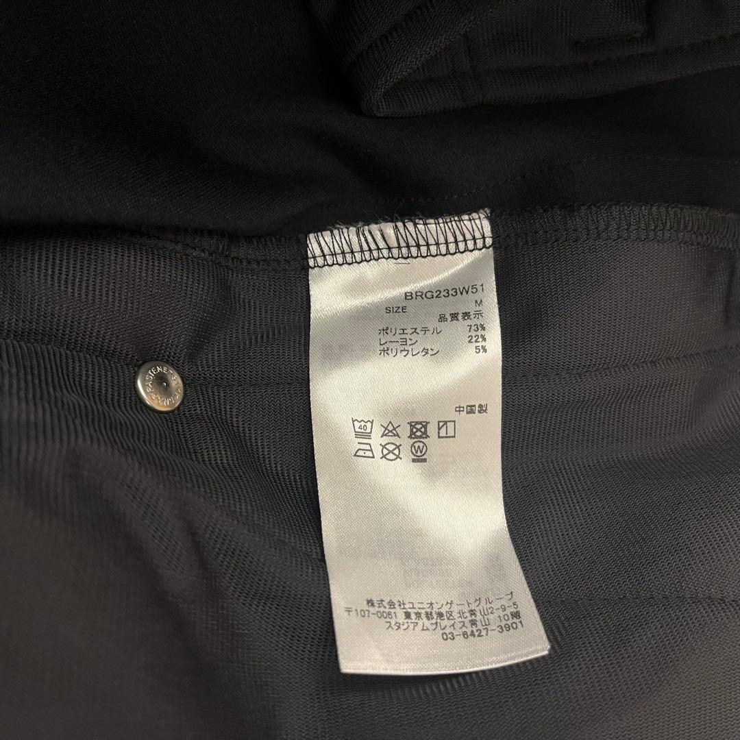 新品★34,100円 BRIEFING サイドロゴラインパンツ グレー×黒白 M
