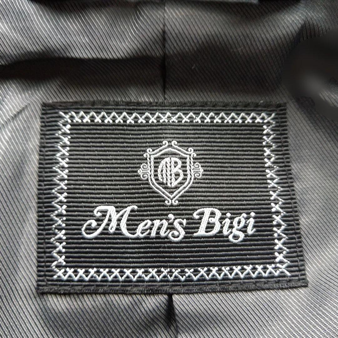 メンズビギ ブラック ラムレザーシングルライダースジャケット L