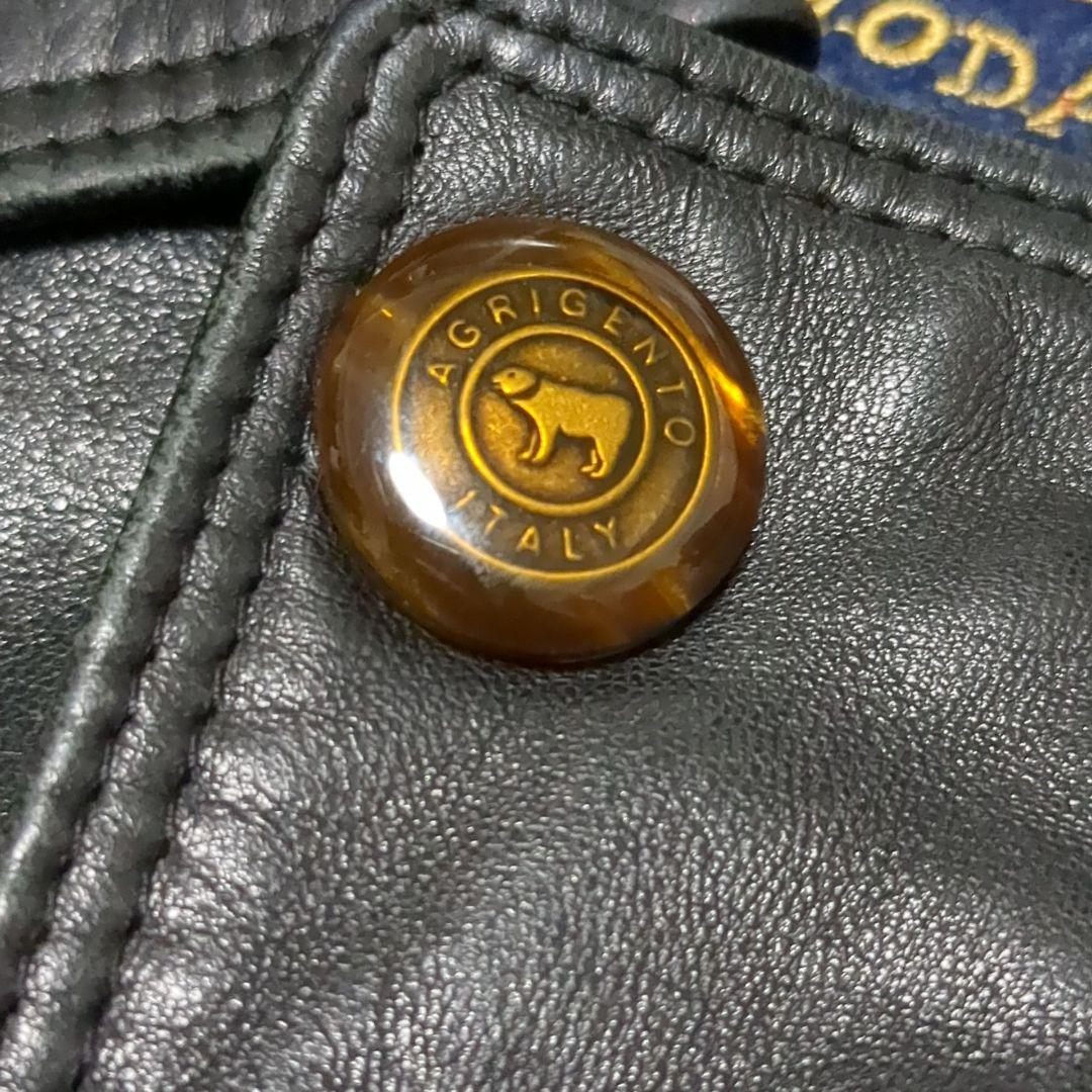 AGRIGENTO レザージャケット 54 3L XXL イタリア製 ライダース