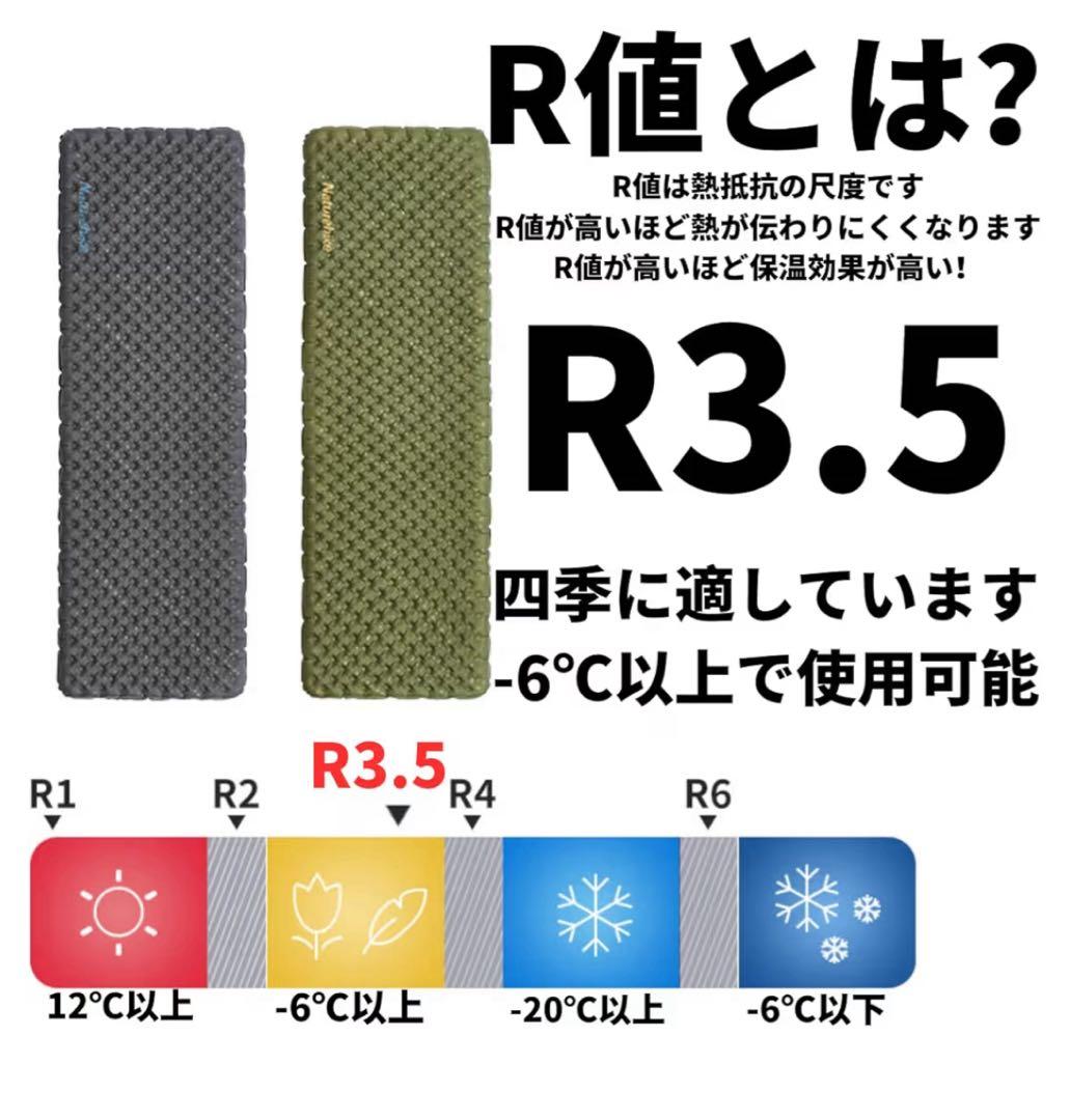 Naturehike R値3.5 キャンプ エアーマット