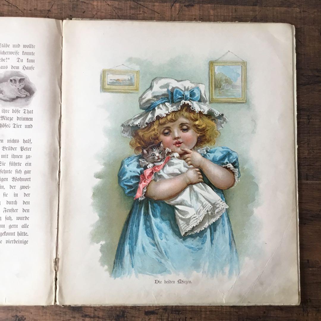 ドイツ語　アンティーク本　絵本