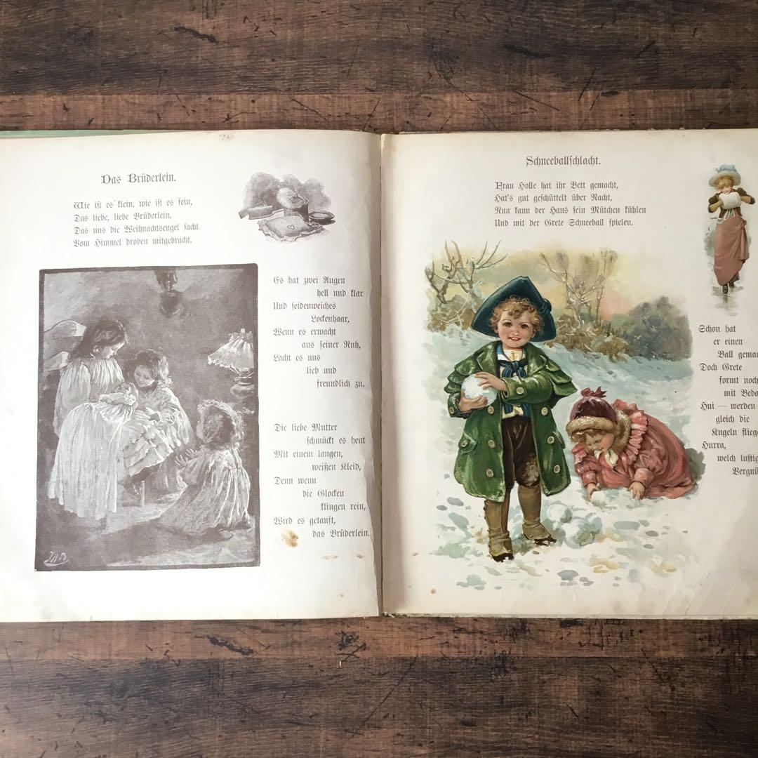 ドイツ語　アンティーク本　絵本