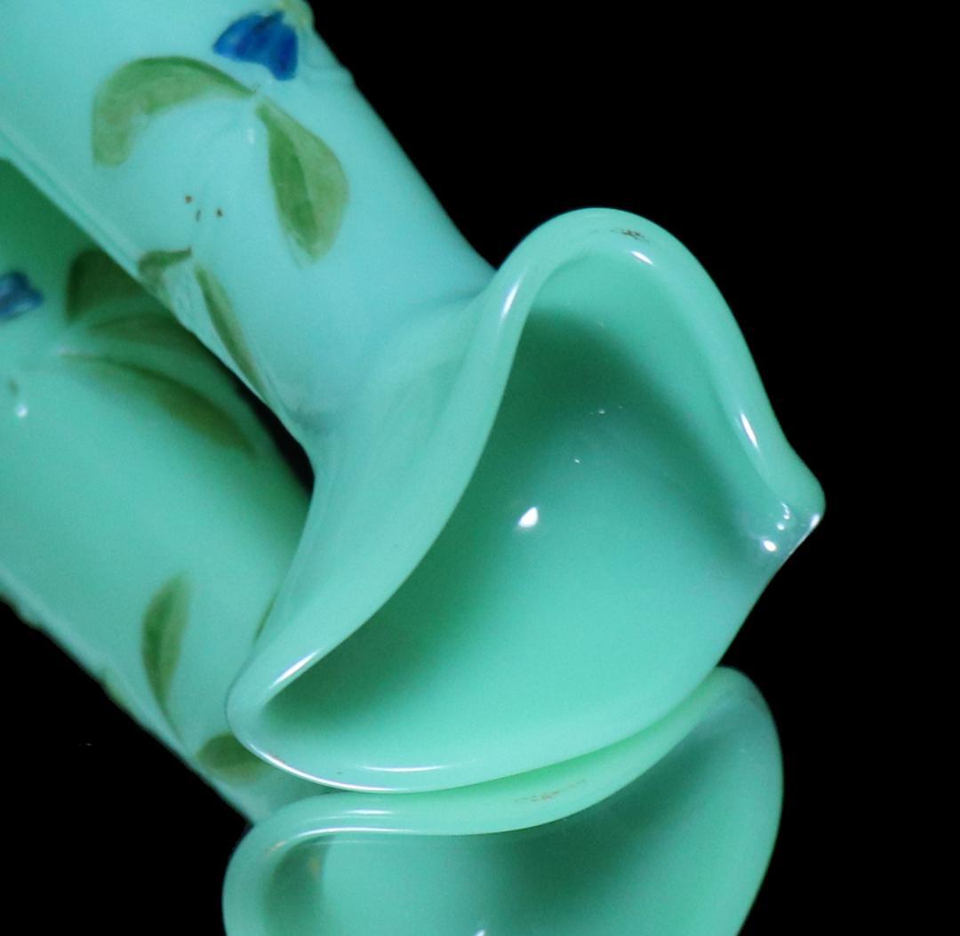 オールド・バカラ 博物館級 高級シリーズ 19世紀 ウランガラス オパーリン花瓶