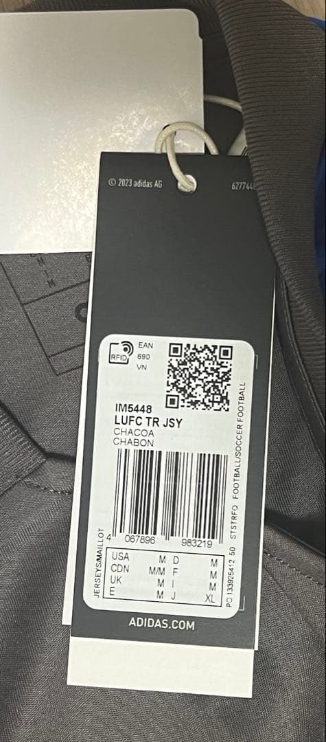 adidas リーズ　トレーニングウェア　プラシャツ　練習着　新品