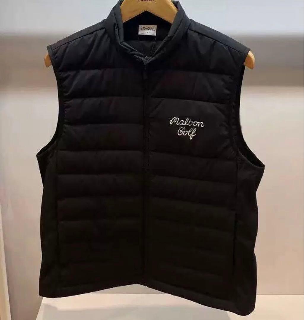 新品未使用 ゴルフ malbon マルボン メンズ ダウン ジャケット ベスト
