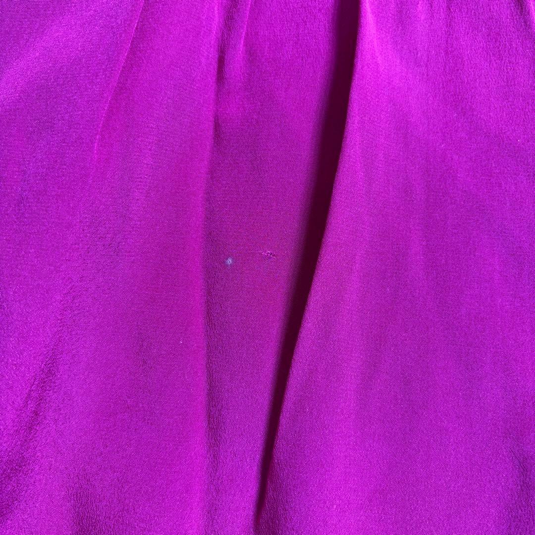 クリスチャンディオール ボウタイブラウス シルク100% ロゴボタン S