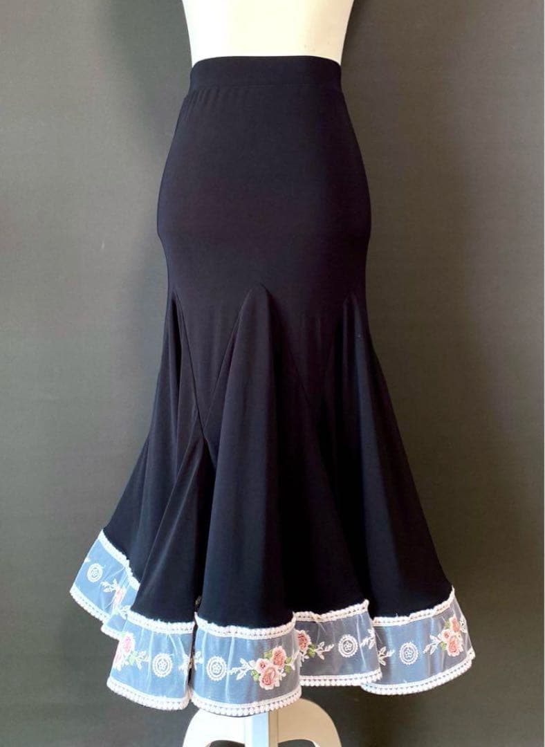 社交ダンス★新品★レッスンウェア★スタンダード★スカート★レース