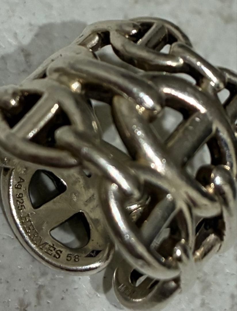 HERMES エルメス シェーヌダンクル リング アンシェネ GM 18号