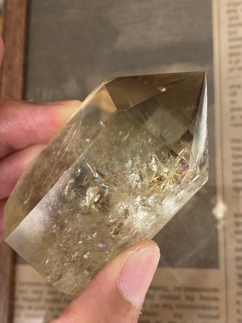 ゼウス スモーキー シトリン ファントム線あり 天然石 パワーストーン