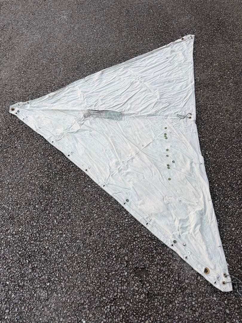 スウェーデン軍幕 4枚セット＋自作ポール付き　希少　ブッシュクラフト