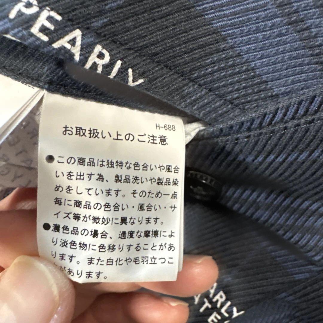 PEARLY GATES チェック柄パンツ ブラック系