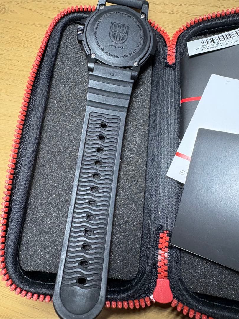 Luminox ブラックアウト　ラバーベルト