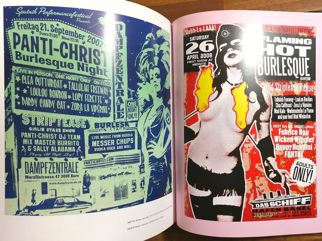 アート・デザイン・音楽 Burlesque Poster Design The Art of Tease