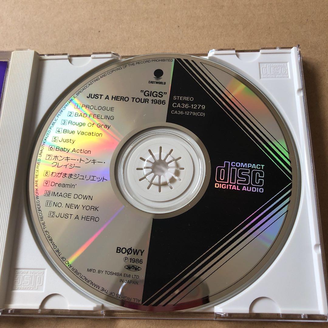 レア BOOWY GIGS JUST A HERO TOUR 1986 CD