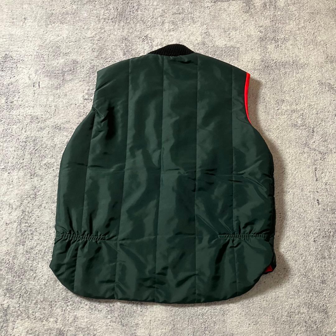 80sAVONSPORTSWEARキルティング中綿ベストグリーンカナダ製