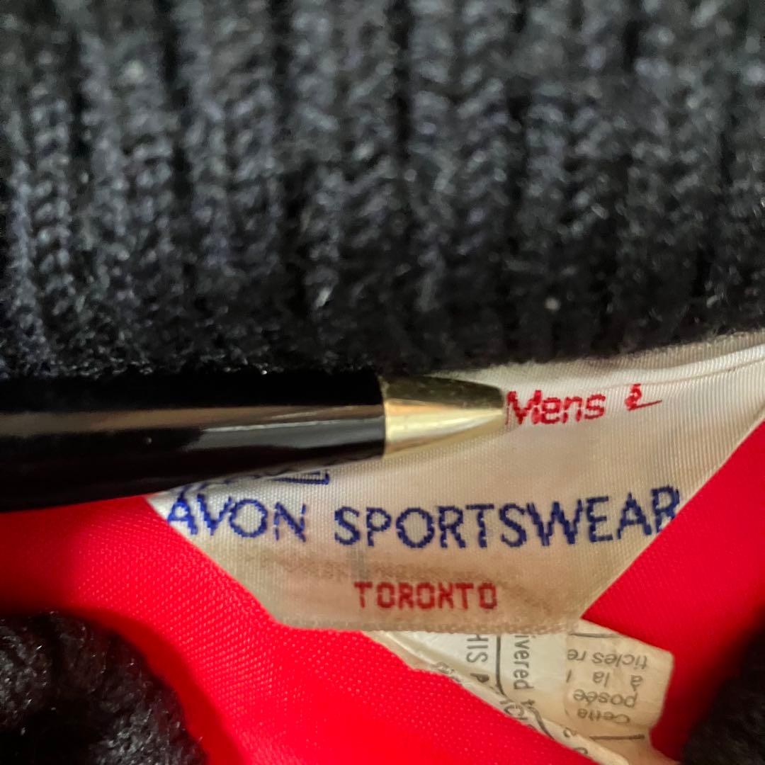 80sAVONSPORTSWEARキルティング中綿ベストグリーンカナダ製