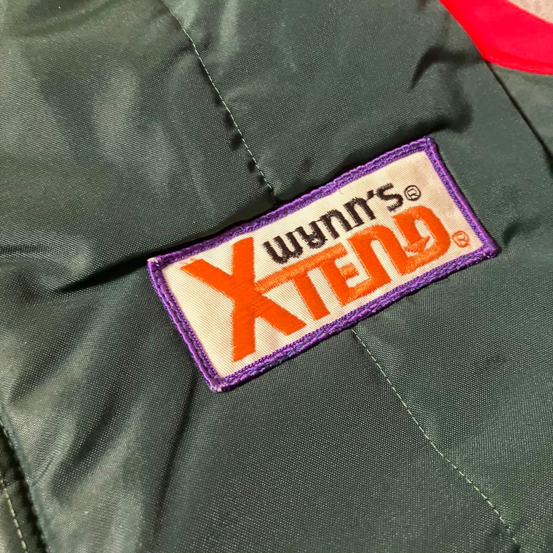 80sAVONSPORTSWEARキルティング中綿ベストグリーンカナダ製