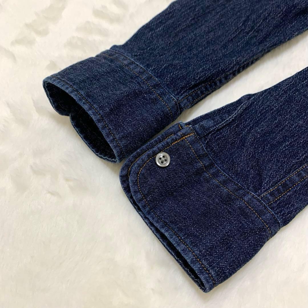 わかば様 ポロラルフローレン デニムシャツワンピース ロング インディゴ ブルー