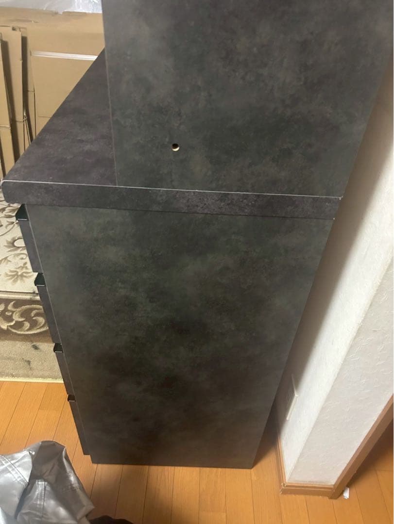 Pamouna（パモウナ）EC 食器棚 引き戸タイプ セラミカネロ 幅120cm