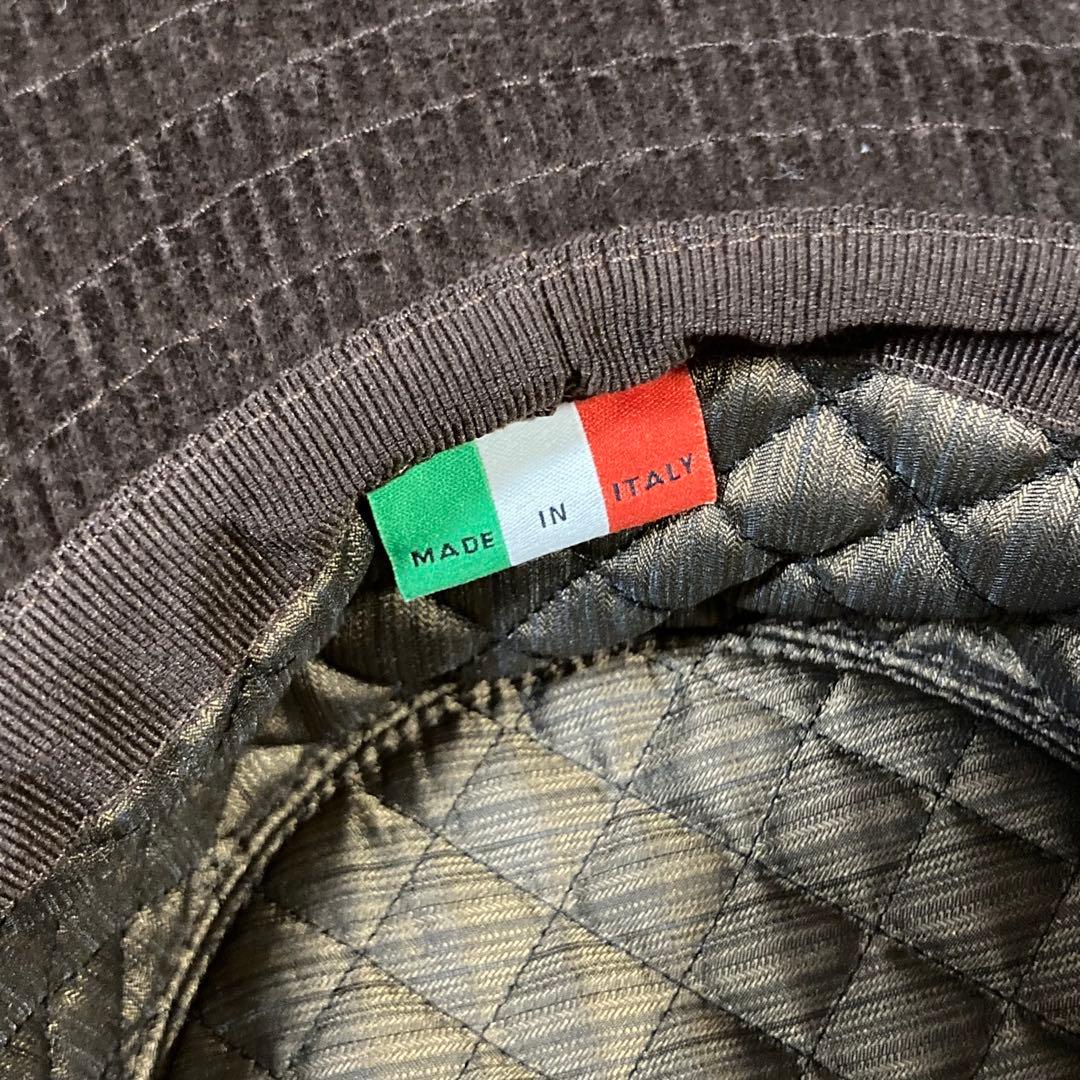 【SORBATTI】ソルバッティ　ラムレザーハット　バケットハット　イタリア製