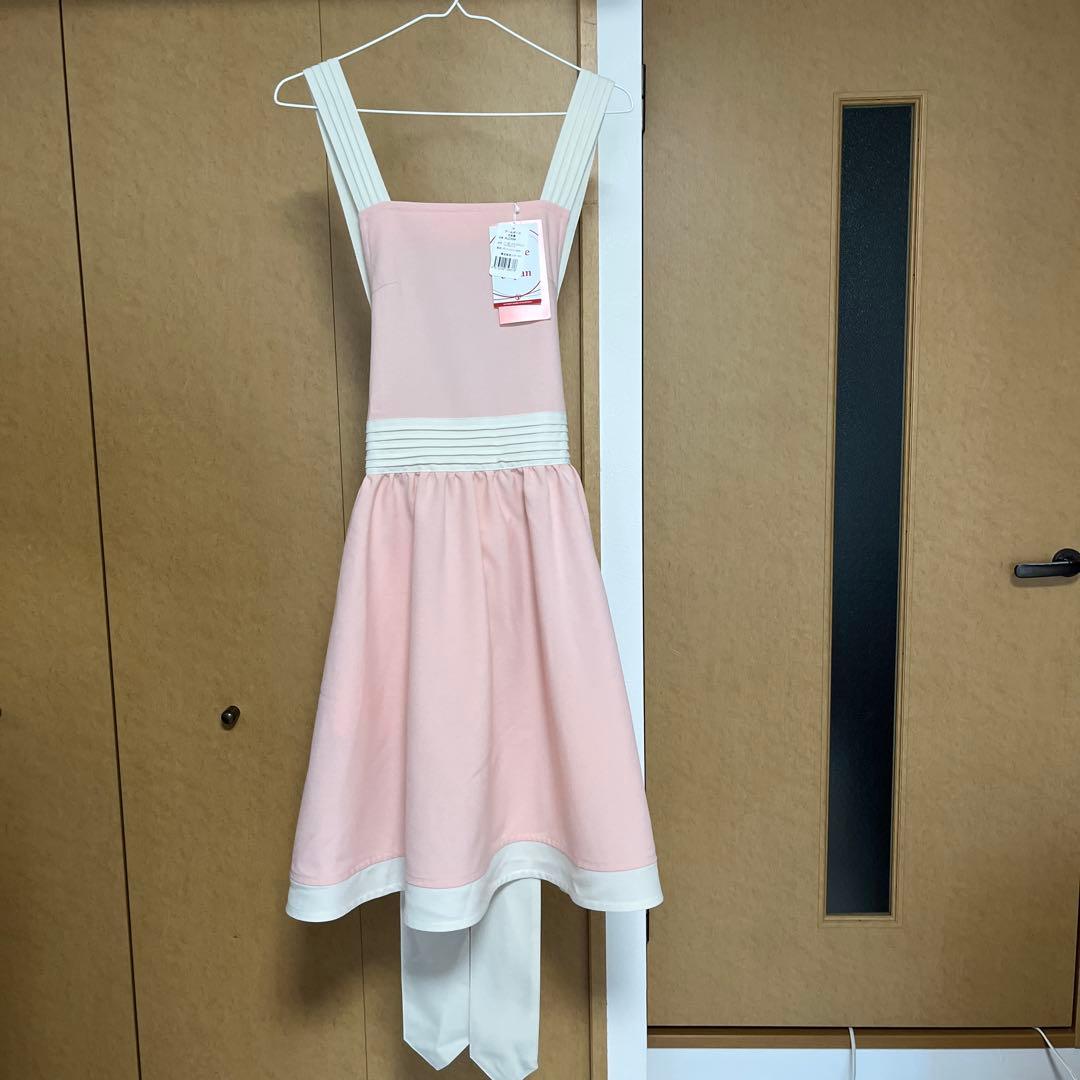 新品未使用タグ付き　アームボーテ　エプロン　ピンク　ホワイト　定価16,500円