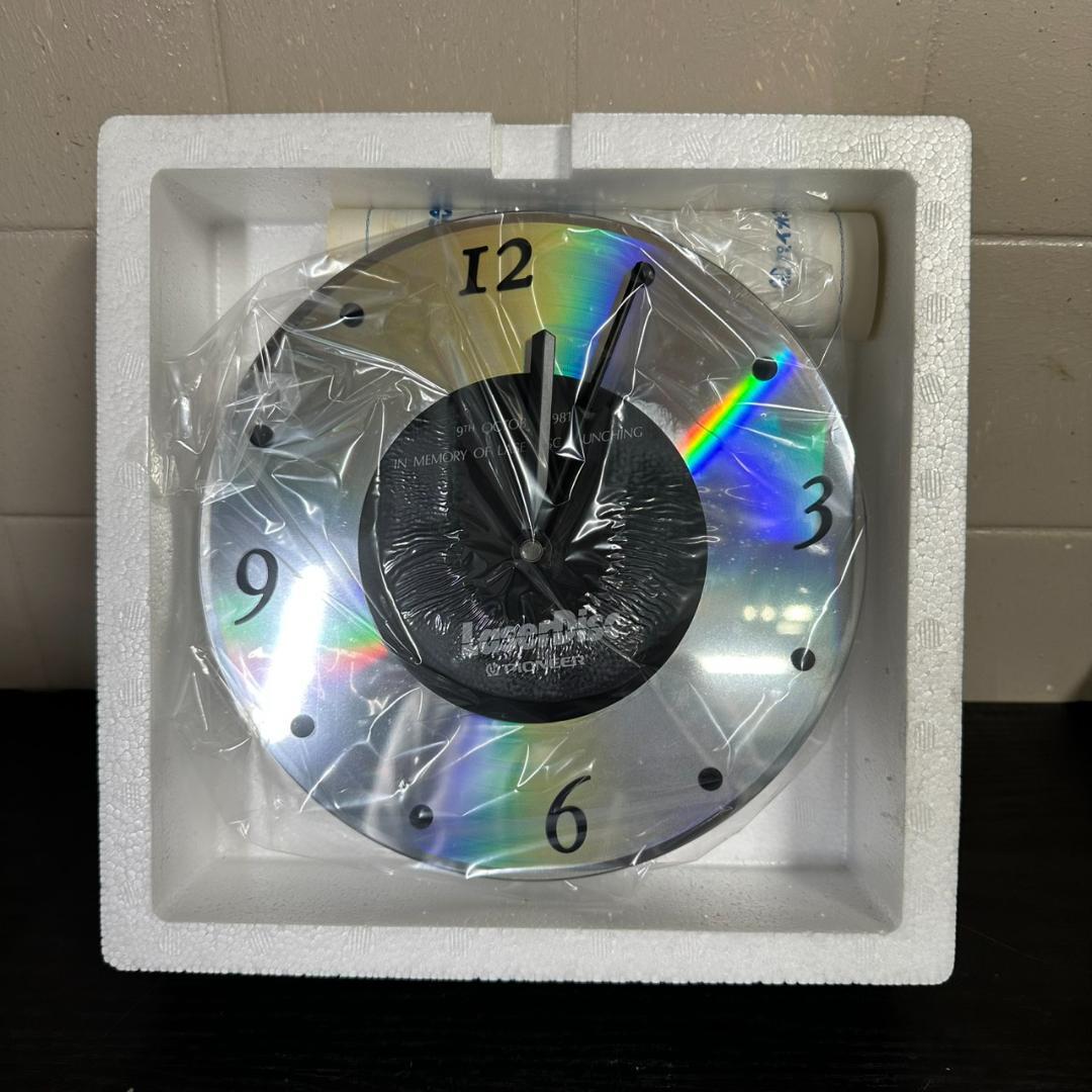 新品　希少　パイオニア　置時計　非売品　昭和　レトロ　レーザーディスク　乾電池式