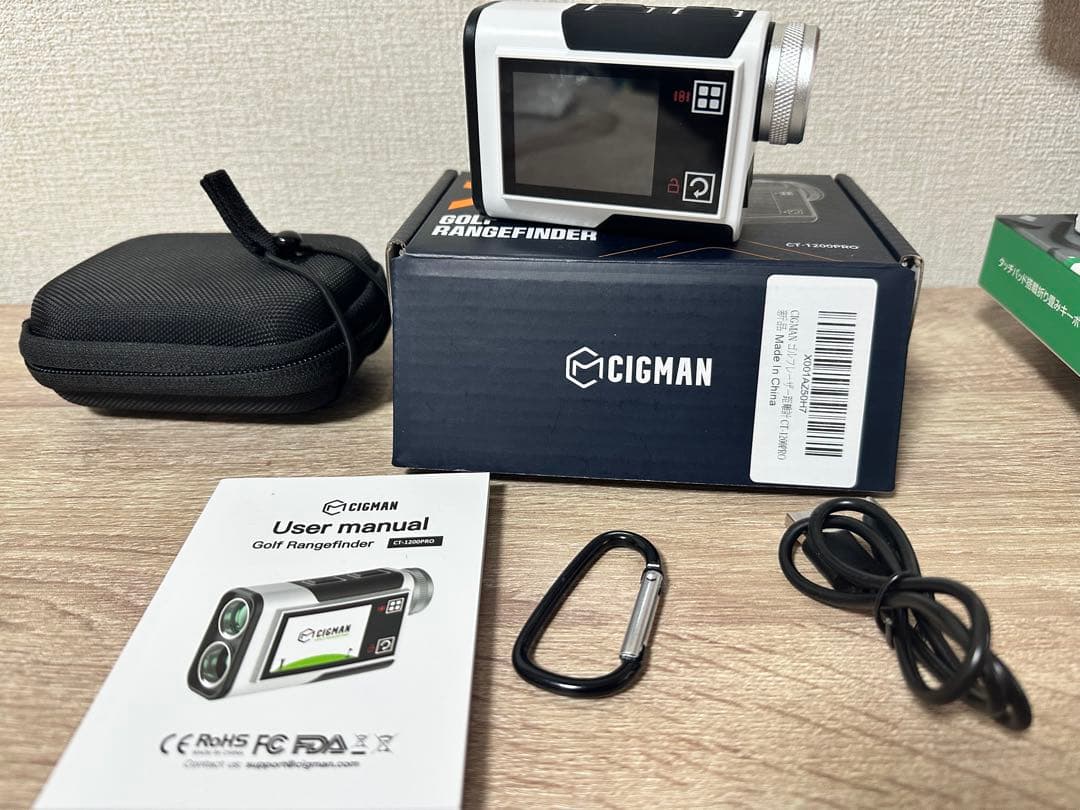 【ほぼ未使用品】CIGMAN CT-1200PRO ゴルフ用距離計