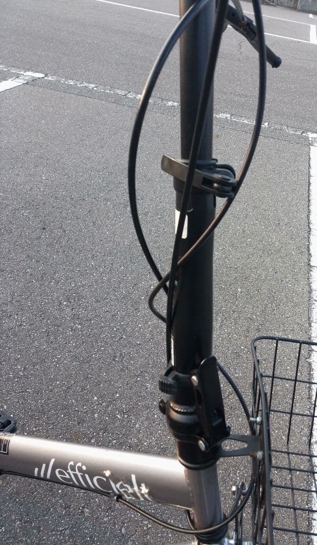 折りたたみ自転車 シルバー 20インチ 汚れキズあり ヤマト置き配達可能