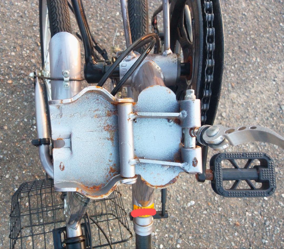 折りたたみ自転車 シルバー 20インチ 汚れキズあり ヤマト置き配達可能